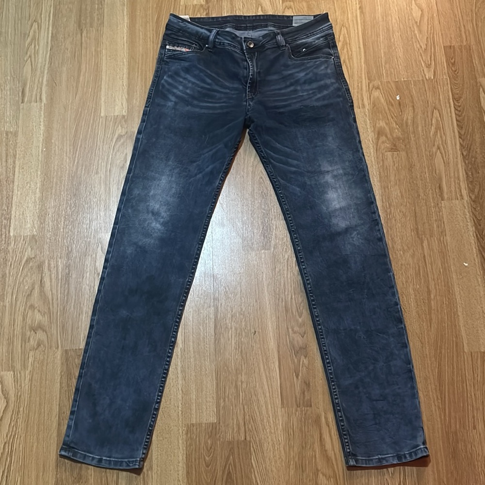Diesel Industry Women’s Deep Blue Mid-High Rise Skinny Jeans Size 16Y - Picture 5 of 12